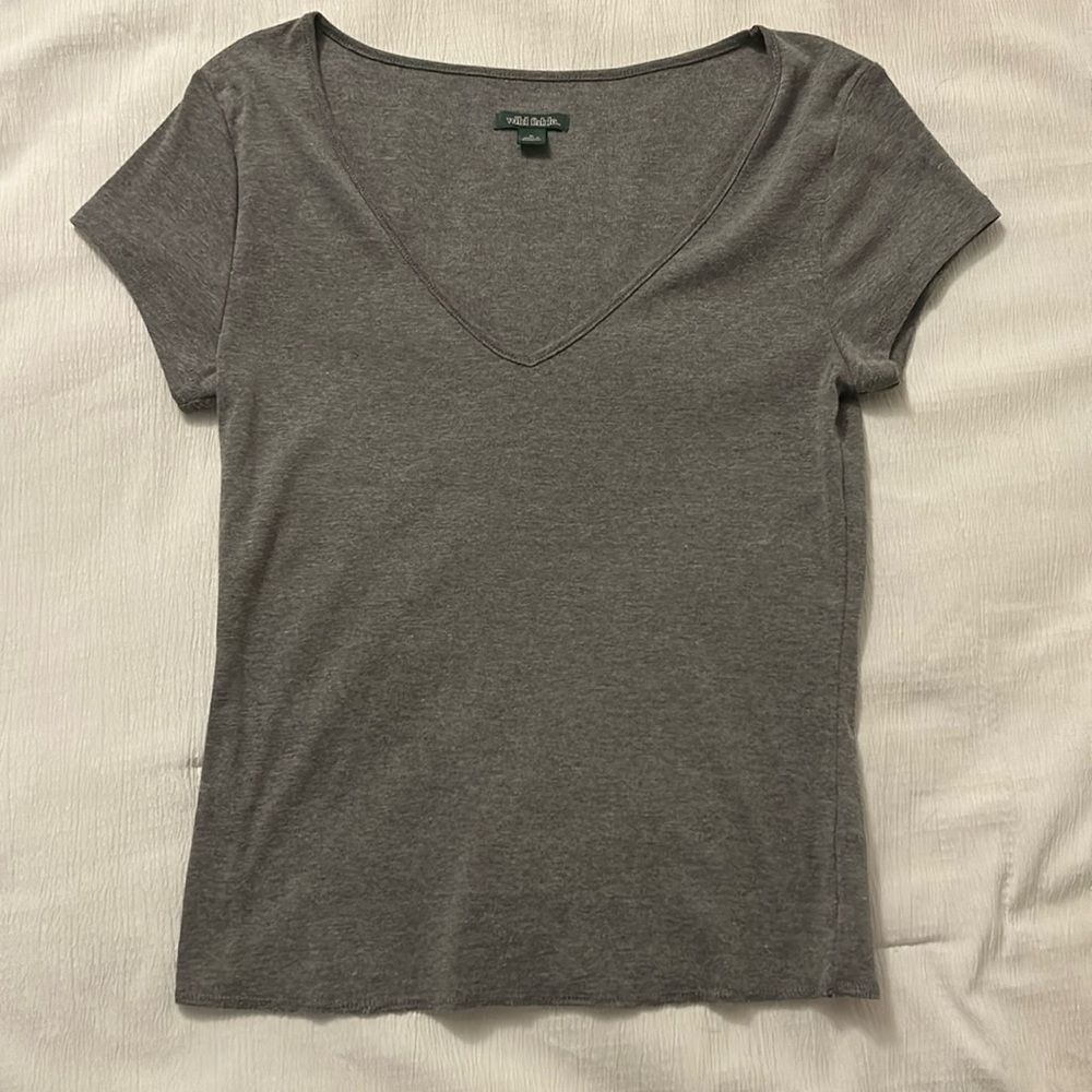 V-neck Grey Shirt